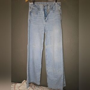 American Eagle Outfitters Light Wash Straight Leg Jeans